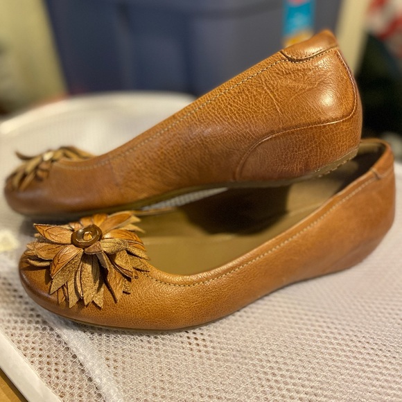 Ecco Leather Wedge Shoes in Tan - Women’s EU 40/ US 9.5 - Picture 3 of 5